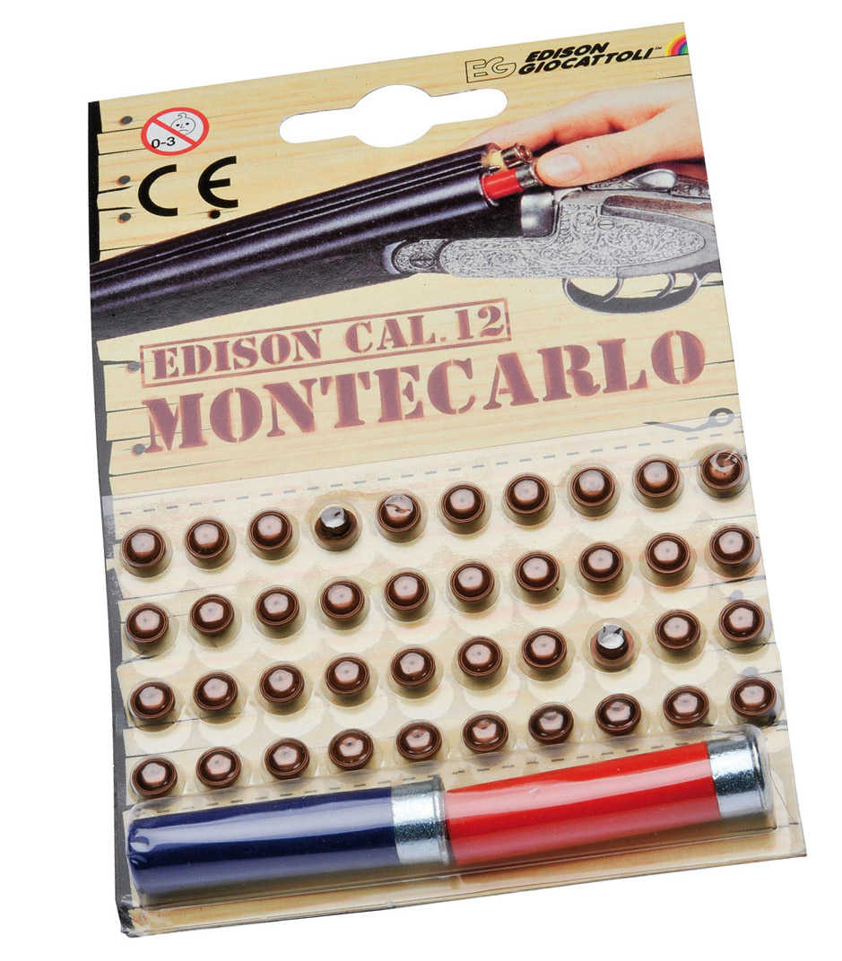 Coffret Prestige Montecarlo à Amorces Calibre 12 Lot 40 amorces et 2 cartouches pour fusil enfant Edison Mont... - 3370