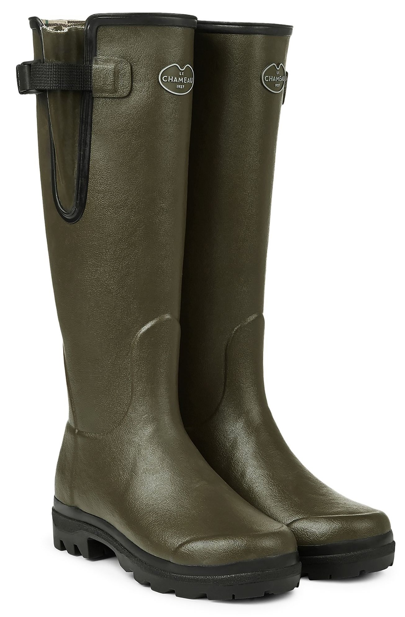 bottes chasse doublées cuir
