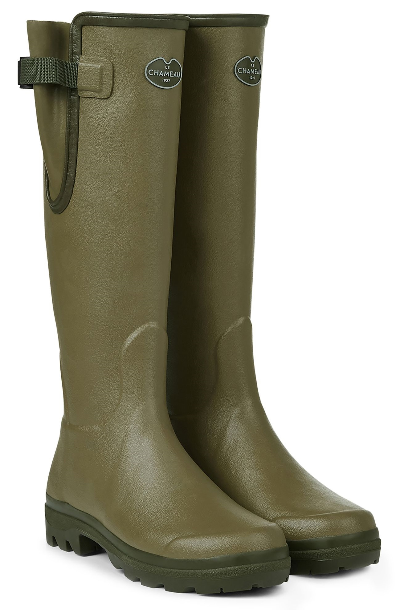 Bottes femme vert Vierzon doublées jersey LE CHAMEAU 12425