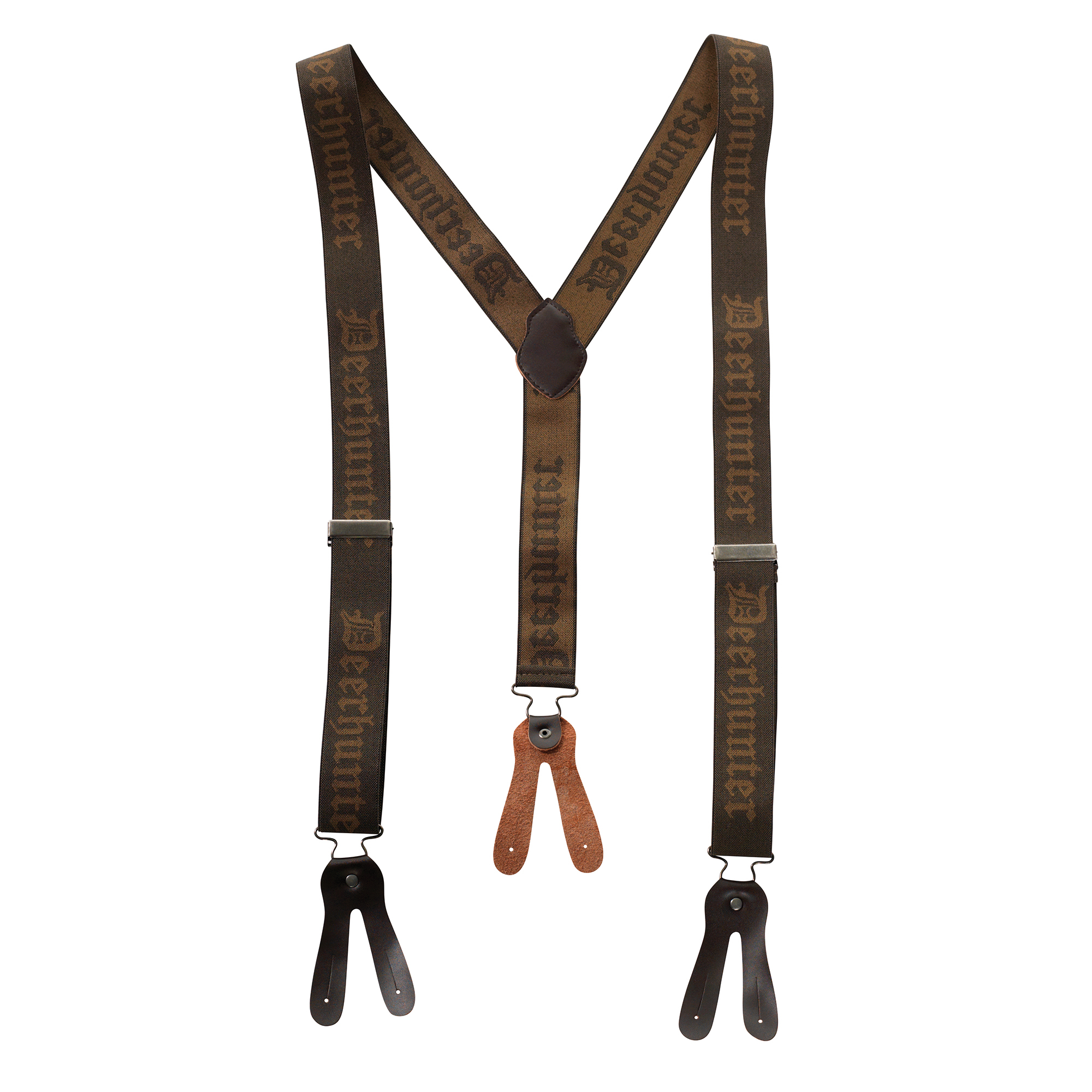 Bretelles Homme Élastiques Dos En Y - 6 Boutons, Réglables, Beige, Taille Unique