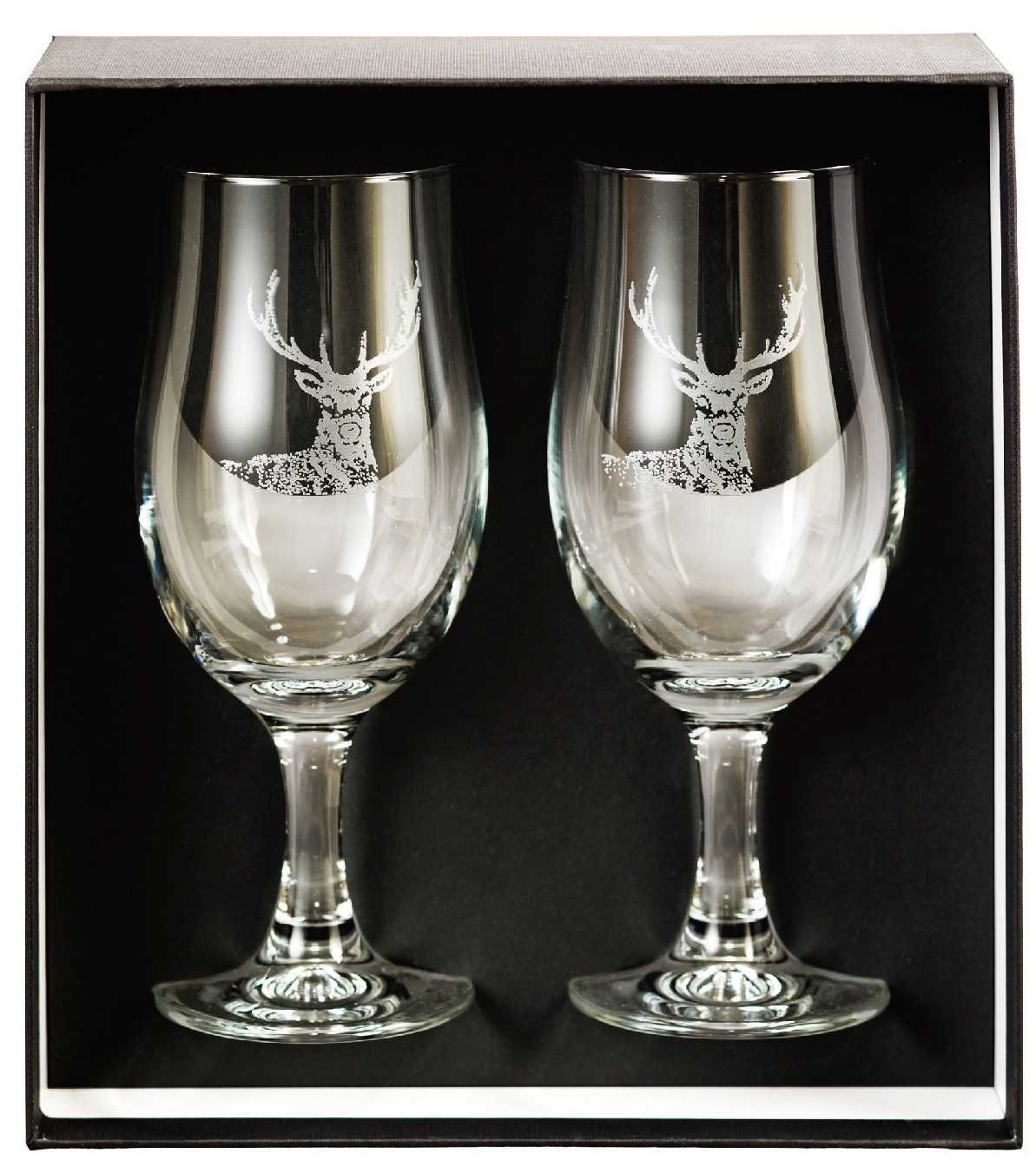 Verre émaillé Ancien Décor De Chasse - Cerf, Chasse à Courre - Style Legras - France