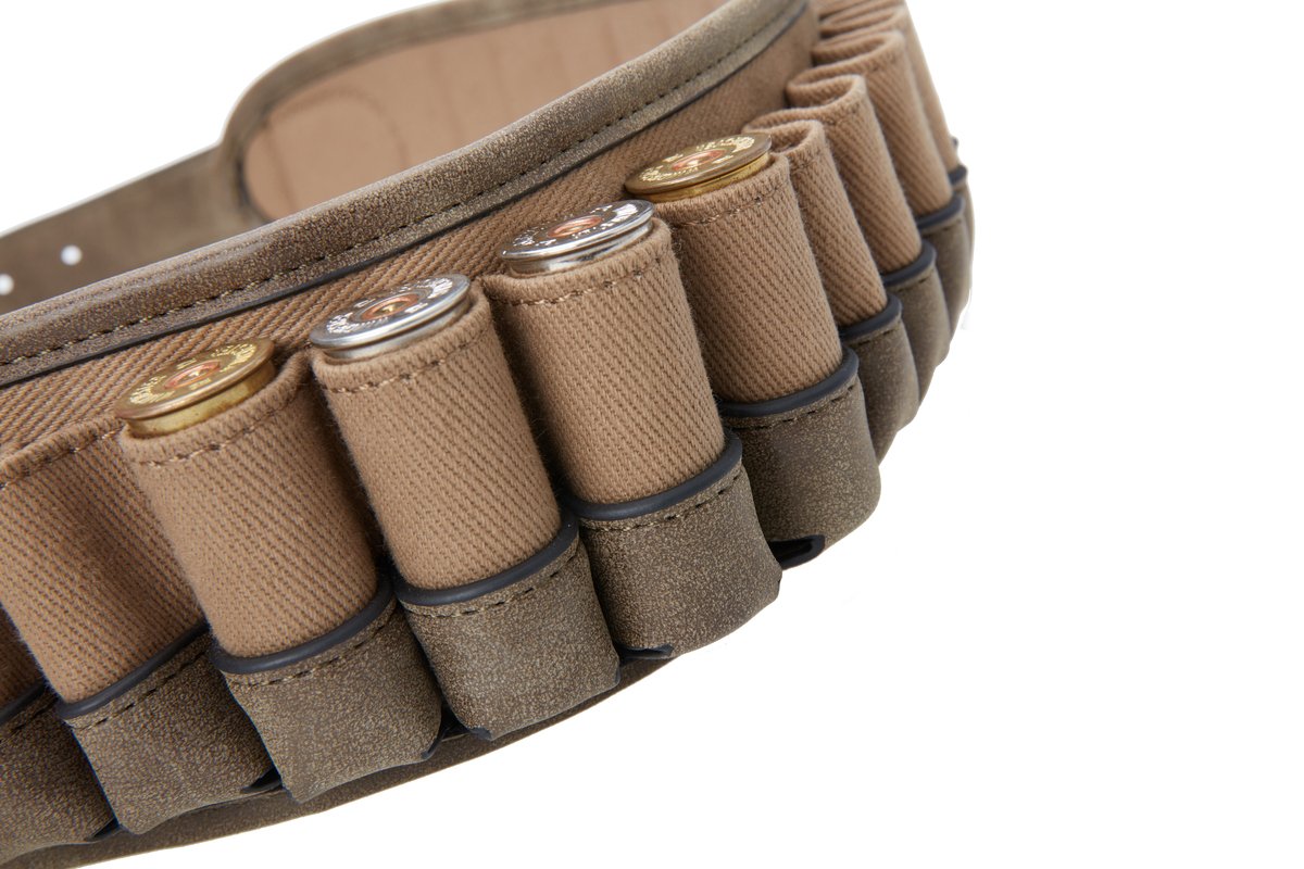 Cartouchière De Ceinture Pour Airsoft Ou Chasse - Noire Ou Kaki - Néoprène Ou Nylon, Pratique Pour Les Munitions