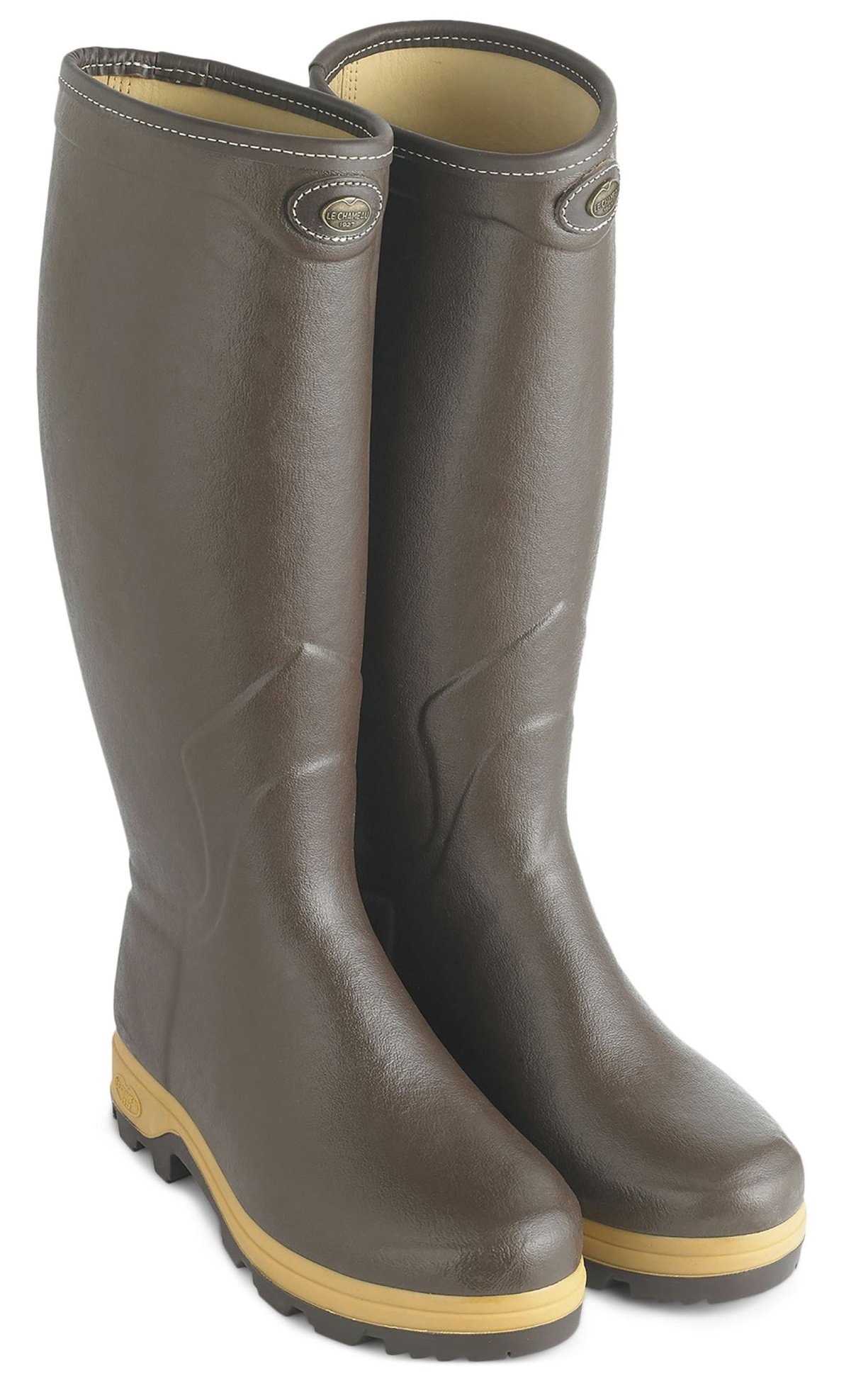 botte de chasse en cuir
