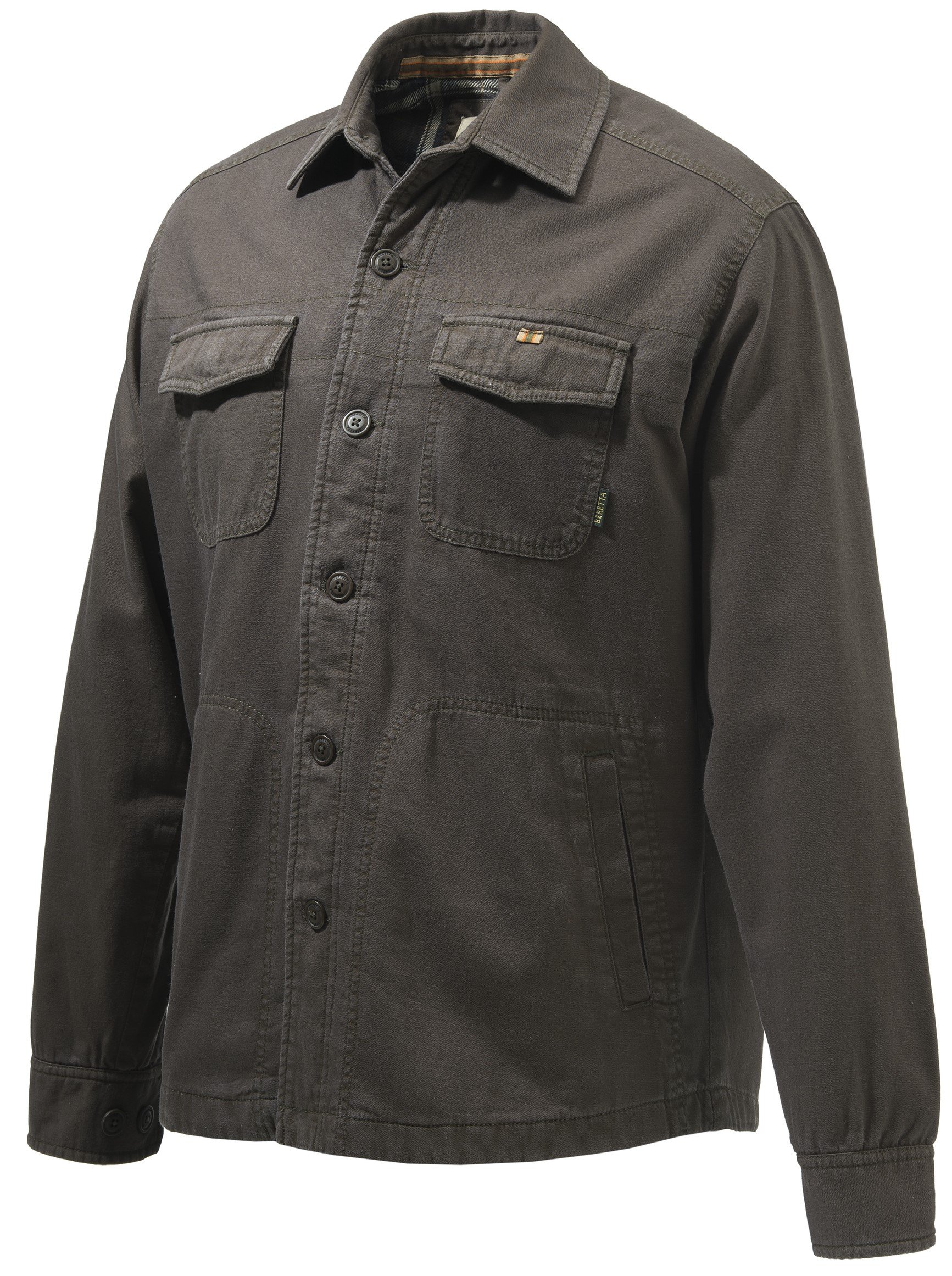 T-shirt Manches Longues BERETTA - Logo Armes à Feu Rouge, Pour Homme, Coton Gildan