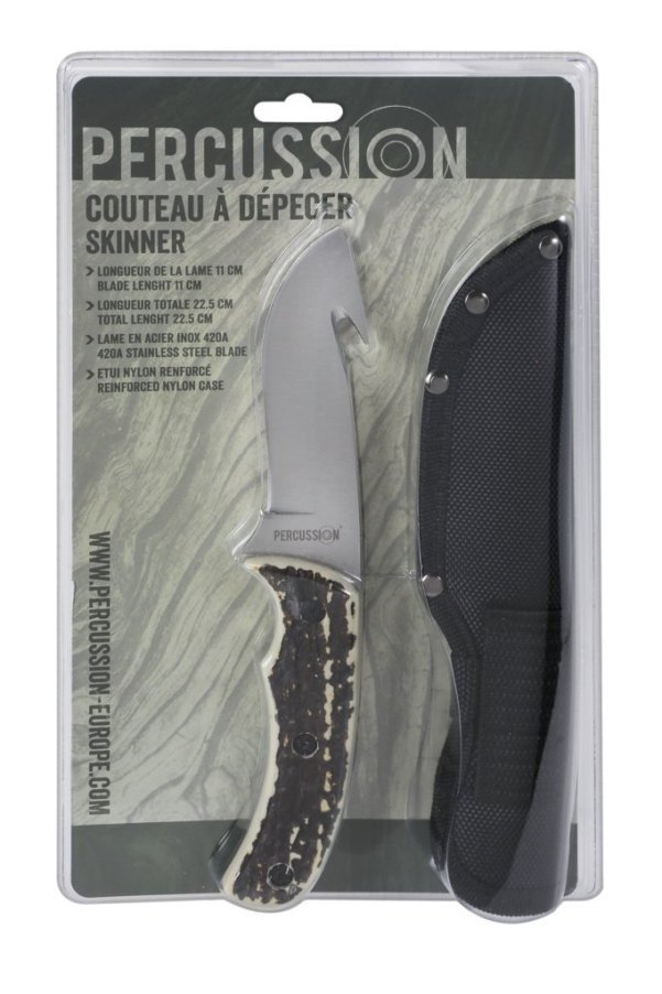 Couteau droit à dépecer PERCUSSION - 17058