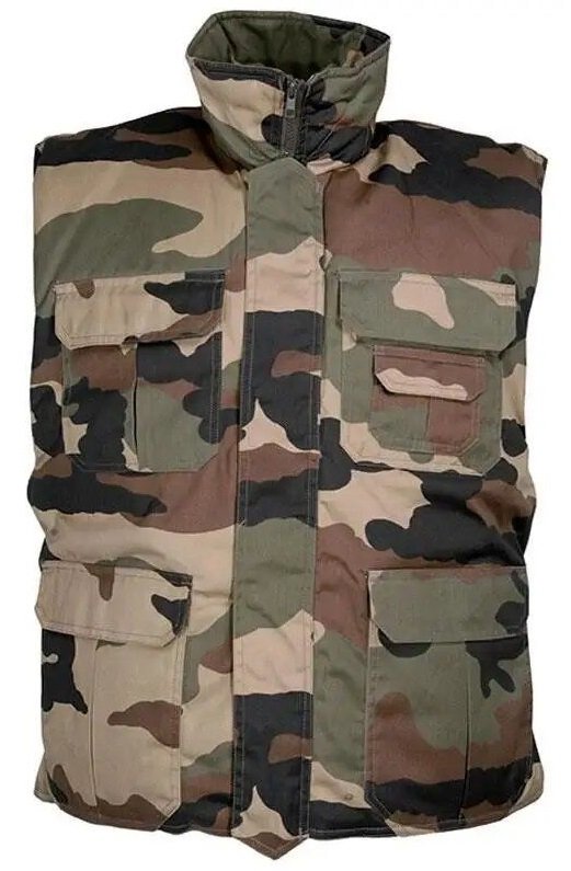 Vintage Rothco Outdoor Gilet S Ranger Weste Jagd Camouflage Grün