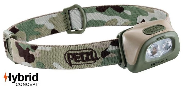 Lampe Frontale Petzl Tactique Camo – Taille Réglable S – LED Puissante
