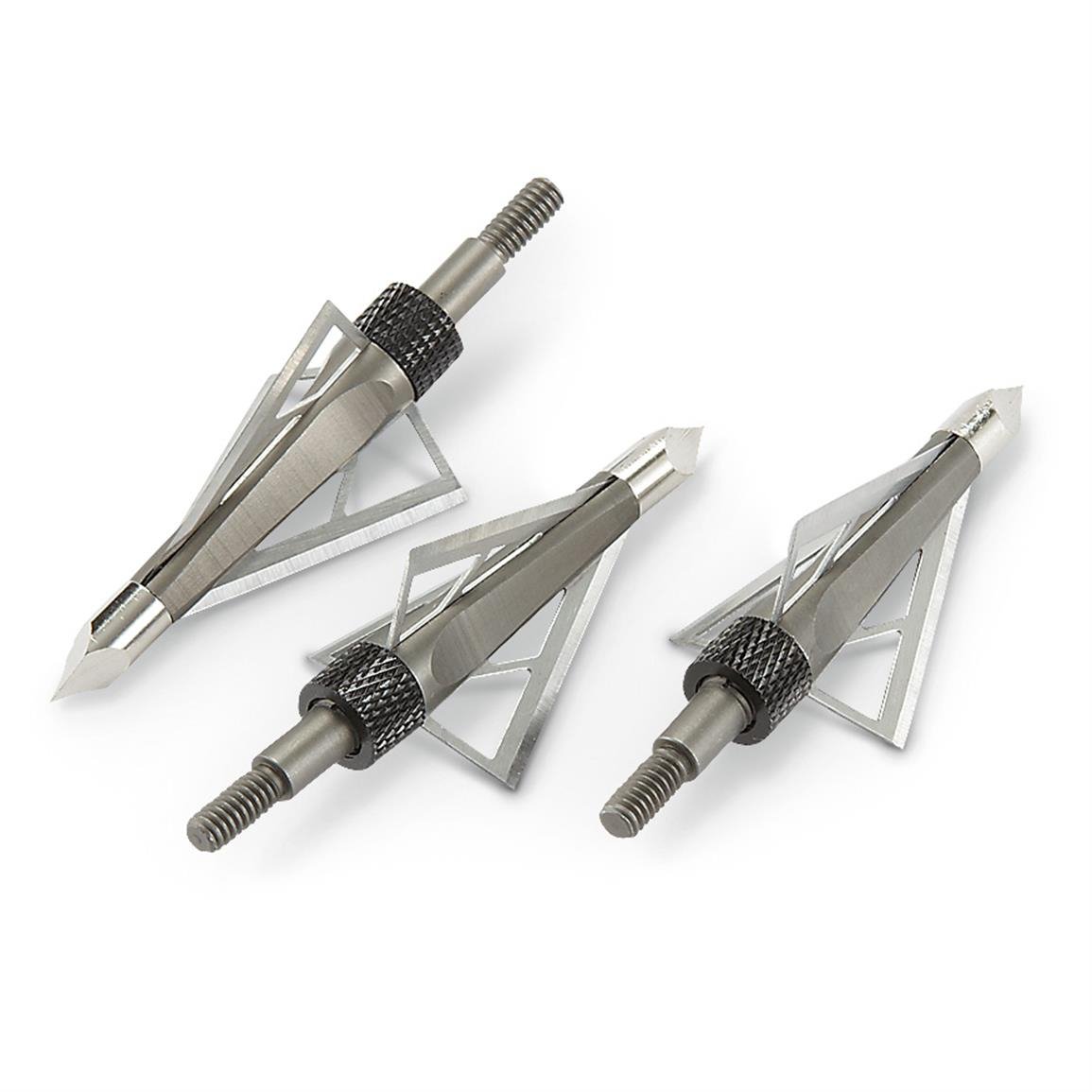 6 Pointes De Flèche Chasse Broadheads 120 Grains - 4 Lames Tranchantes, Filetage Interne, Pour Arc Et Chasse