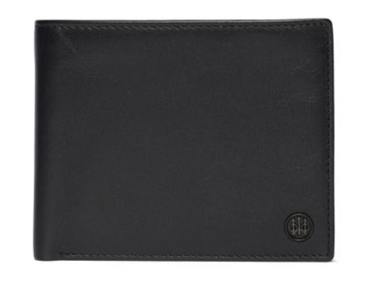 Portefeuille Bifold En Cuir Véritable TORRO - 5 Emplacements Cartes, Poche Monnaie, Protection RFID - Noir