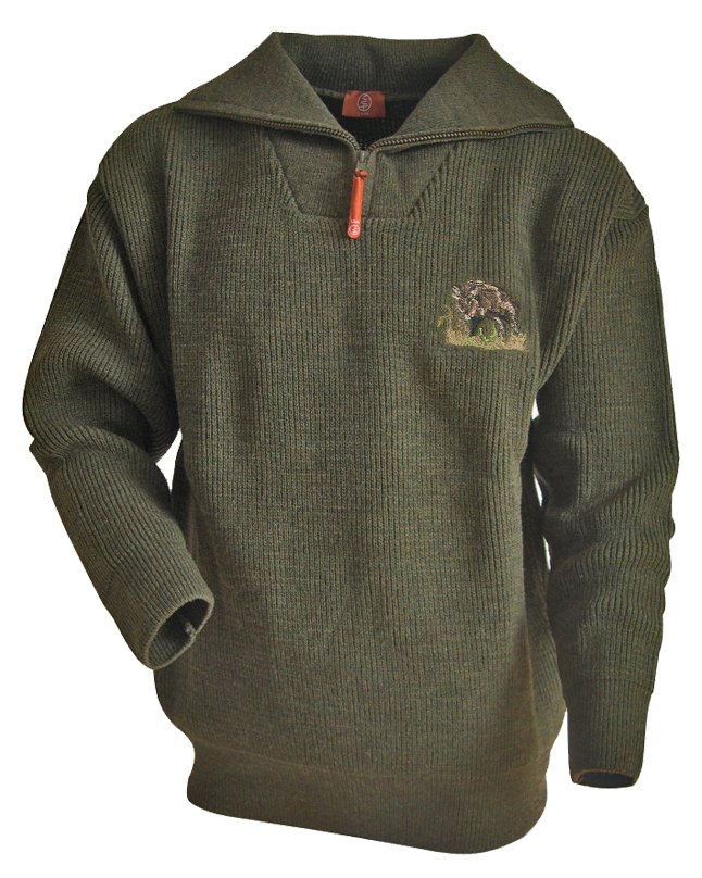Sweat Chasse AtooDog "On Naît Tous Égaux… Sanglier" – Pull Chasse Confortable Polaire Intérieur – Cadeau Chasseur