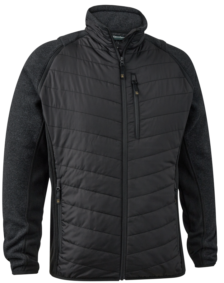 Veste En Cuir De Chèvre Noire IMPROVD - Taille M, Manches Tricotées Détachables