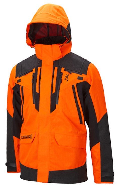 Veste De Chasse Browning Tracker – Blaze Orange 3XL, Imperméable, Haute Visibilité, Avec Poches Pratiques