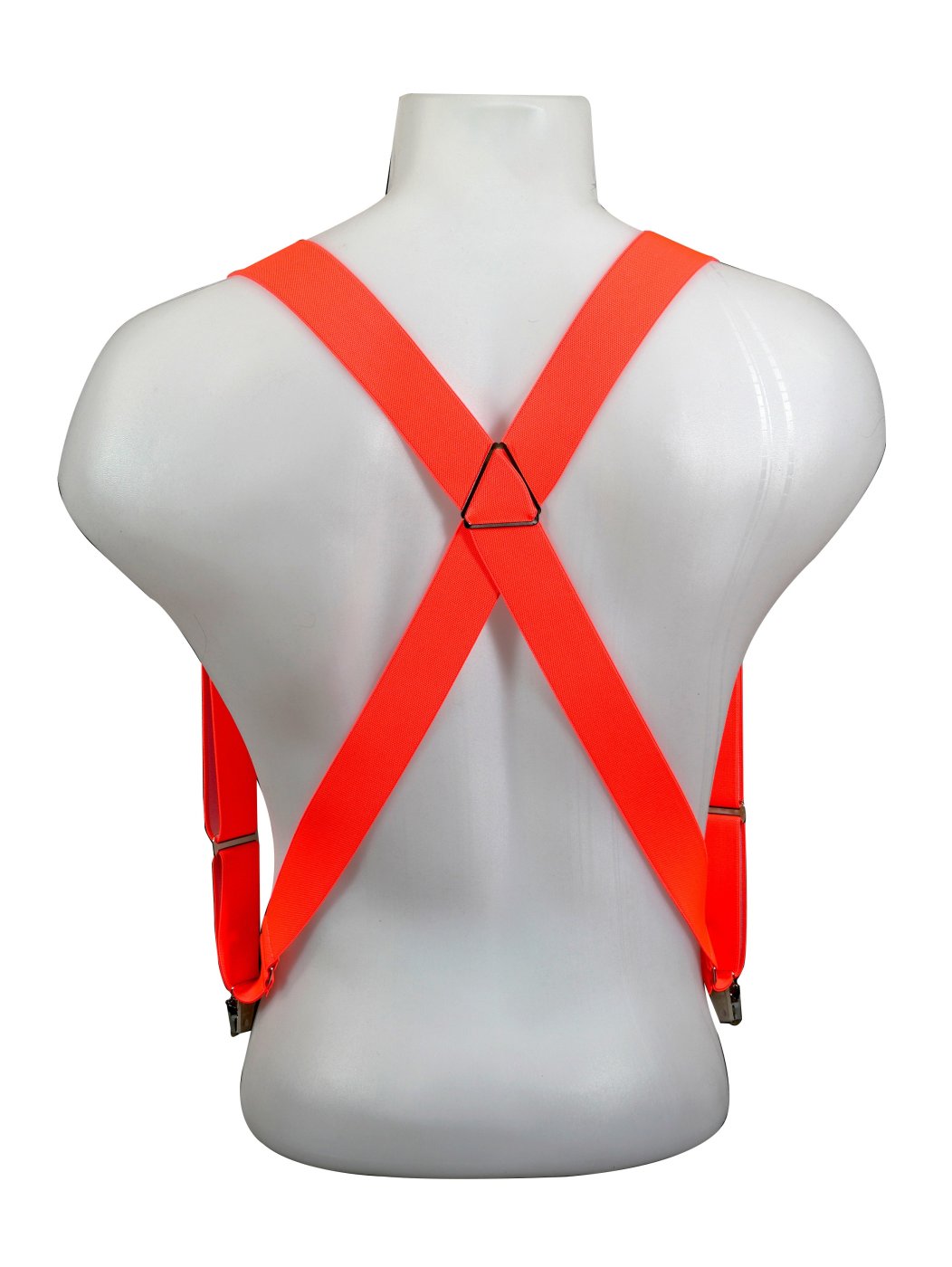 Bretelle Clip On Rosse Rosse Per Uomo - Fatte A Mano In Inghilterra, Larghezza 1/2 Pollice Bretelle Relco