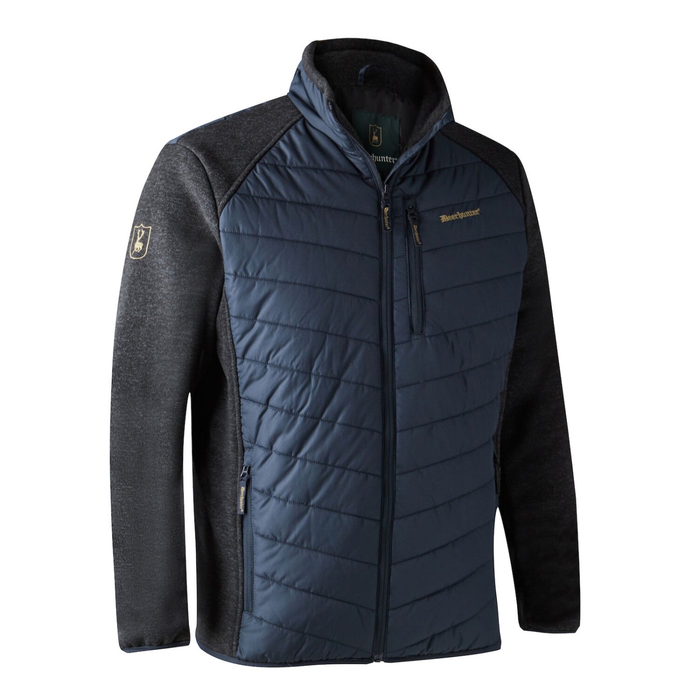 Veste Matelassée Deerhunter Moor - Tricot Rembourré - 3 Poches Zippées - Pour Chasse, Loisirs, Plein Air - Lavable En Machine