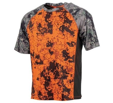 Tee-shirt manches courtes Spandex digital orange SOMLYS
