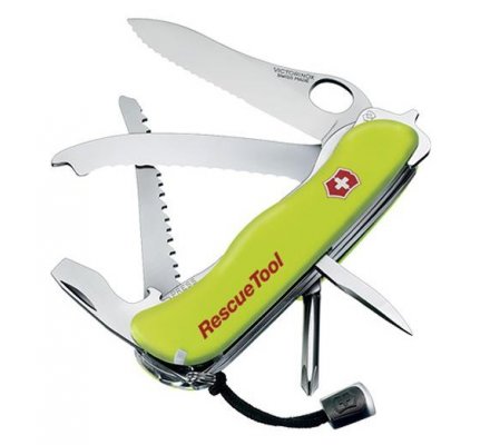 Couteau Suisse Rescue Tool one Hand Fluo VICTORINOX