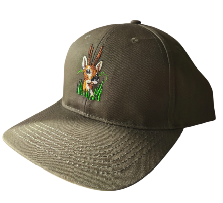 Casquette broderie Cervidé kaki PERCUSSION