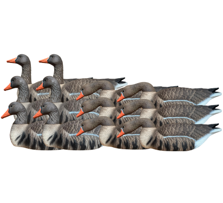 Pack 12 oies rieuses HD flottantes actives XTREM MIGRATEURS