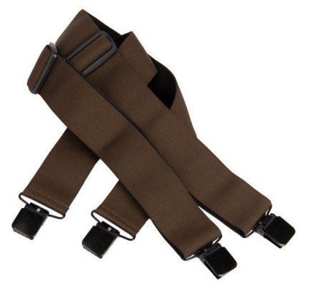 Bretelle avec clips d'attaches marron SOMLYS