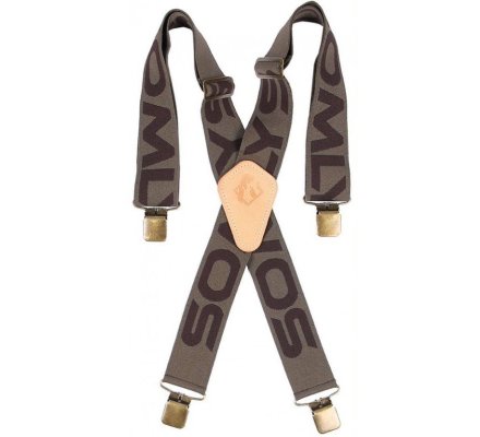 Bretelle avec clips d'attaches marron SOMLYS