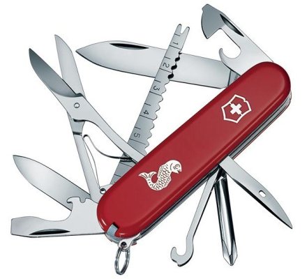 Couteau Fisherman rouge poisson VICTORINOX 