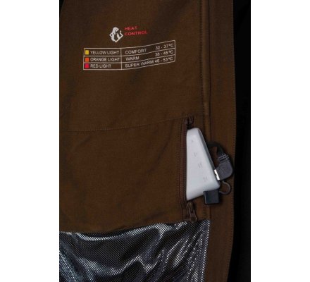 Gilet chauffant new Prestige marron SOMLYS
