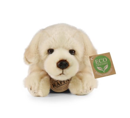 Peluche chien Labrador retriever 21cm Eco-friendly