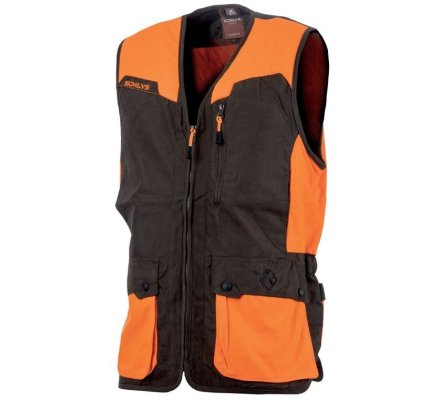 Gilet de chasse Classy kaki/orange SOMLYS