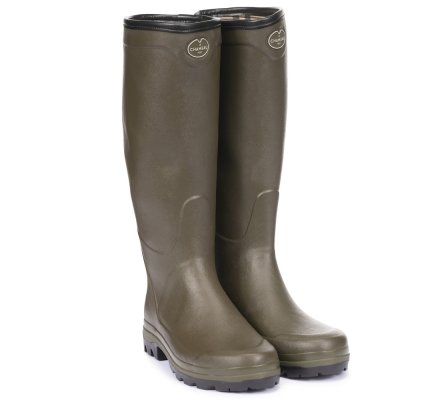 Bottes Country Cross homme vert chameau doublées Jersey LE CHAMEAU