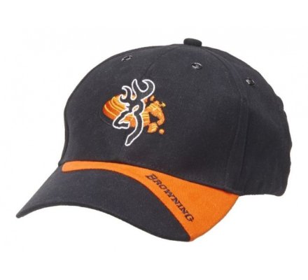 CASQUETTE BROWNING CLAYBUSTER NOIRE/ORANGE