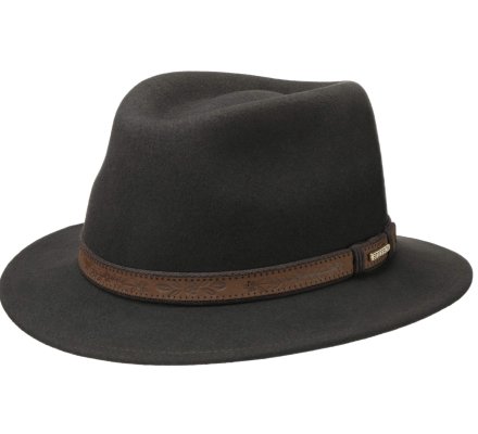 Chapeau Traveller VitaFelt marron/noir STETSON