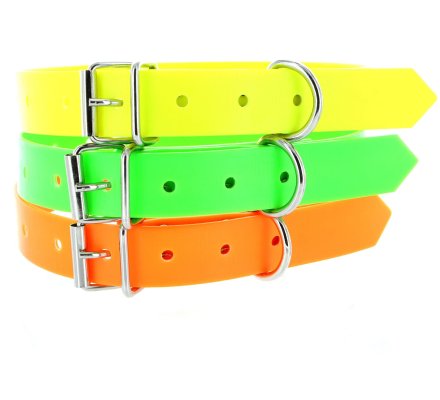 Collier PVC orange fluo