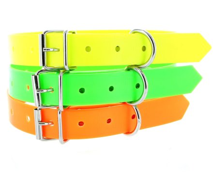 Collier PVC rose fluo
