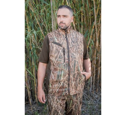 Gilet de chasse réversible Multi-Hunt camo roseaux SOMLYS