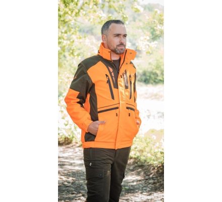 Veste de chasse softshell Newtek JKT V2 orange SOMLYS