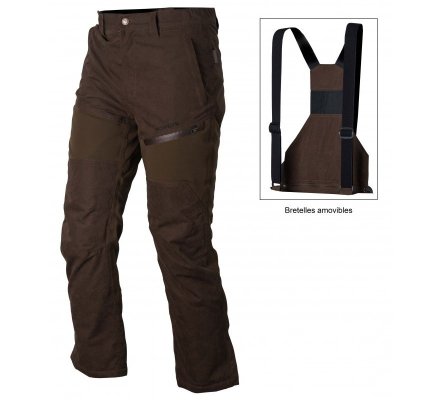 Pantalon Salopette Thermo-hunt marron SOMLYS