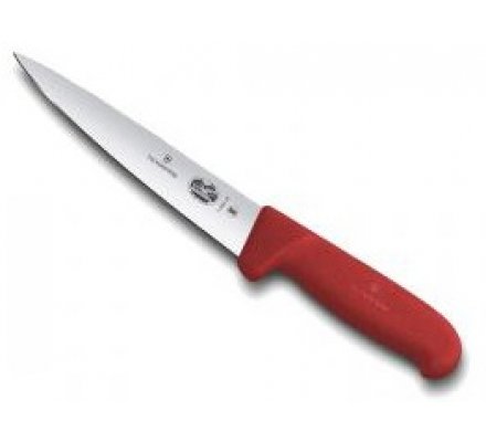 Couteau de cuisine saigner 14 cm rouge VICTORINOX 