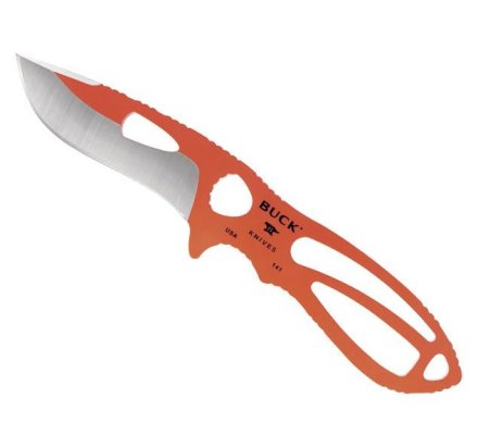 Couteau plat BUCK PAKLITE-LARGE SKINNER orange