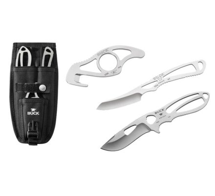 Trousse de chasse BUCK 3 couteaux plats