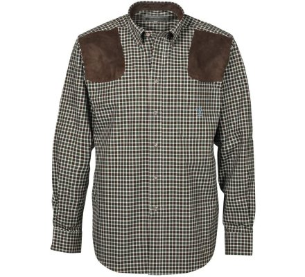 Chemise à manches longues Sologne Marron et Vert Percussion