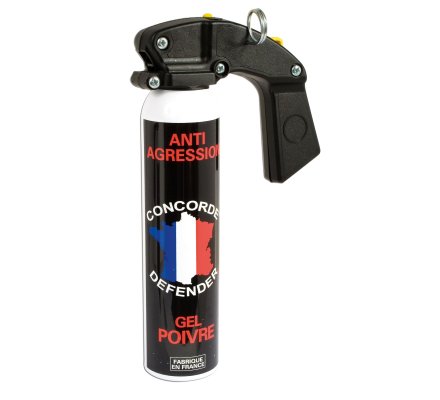 Aérosol lacrymogène gel poivre 300 ml Concorde Defender