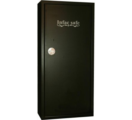 Armoire 11 armes avec lunette + 3 dans la porte avec un coffre intérieur INFAC SAFE