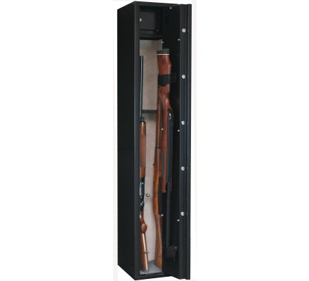 Armoire 4 armes avec lunette + 1 dans la porte avec coffre intérieur INFAC SAFE