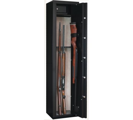 Armoire 6 armes avec lunette + 1 dans la porte avec coffre intérieur INFAC SAFE