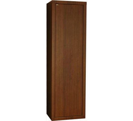 Armoire 8 armes avec lunette + 2 dans la porte avec coffre intérieur couleur bois INFAC SAFE