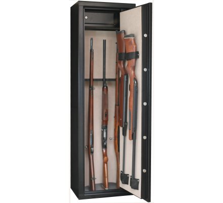 Armoire 8 armes avec lunette + 2 dans la porte et coffre intérieur INFAC SAFE
