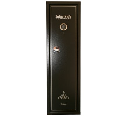 Armoire 8 armes avec lunette + 2 dans la porte et coffre intérieur INFAC SAFE
