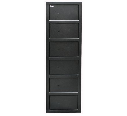  Armoire 6 compartiments clés différentes avec étagères INFAC SAFE