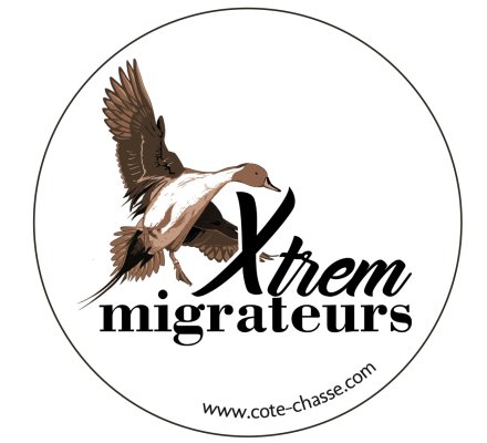 Autocollant canard pilet XTREM MIGRATEURS
