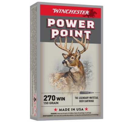 Balles 270WIN Power-point 150 grain WINCHESTER